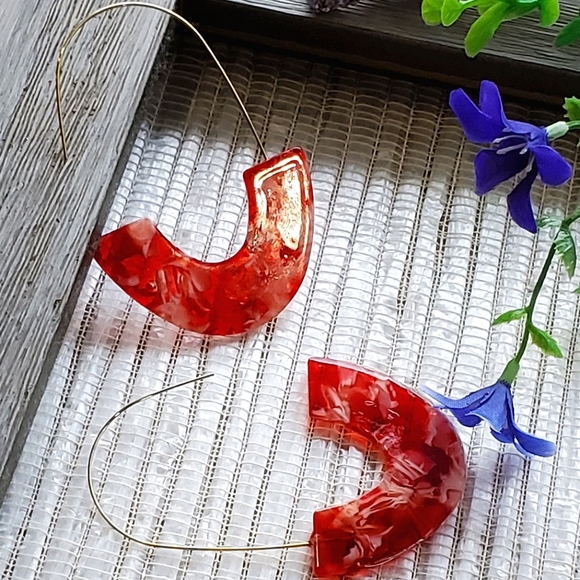 New fashion Wire Statement Acrylic Earrings - Picture 16 of 17